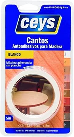 CANTO ADHESIVO 5M.X22MM. BLANCO