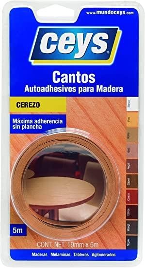 CANTO ADHESIVO 5M.X22MM. CEREZO