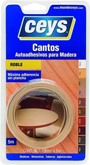 CANTO ADHESIVO 5M.X22MM. ROBLE