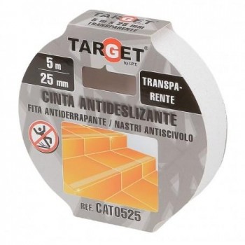 CINTA ANTIDESL TARGET 5MX25MM. TRANSP