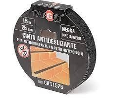 CINTA ANTIDESL TARGET 15MX25MM NEGRA