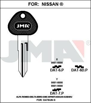 DAT6DP JMA ACERO PLAST NEGRO LLAVE