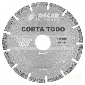 DISCO CORTATODO + 3 disc ABRAS 115 OSCAR