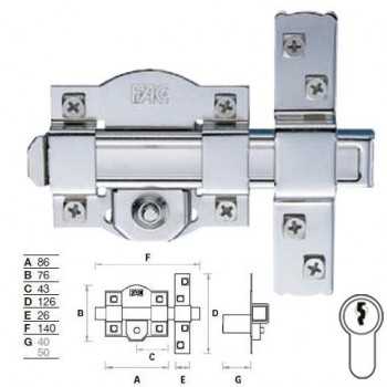 FAC 50R-80 NIQUEL CERROJO