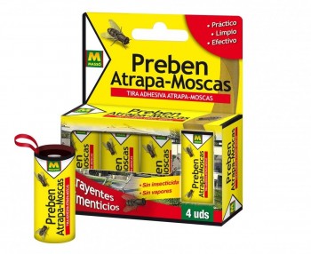 MASSO TIRAS ATRAPAMOSCAS c/ 4 tiras