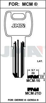 MCM16E8 JMA LATON LLAVE