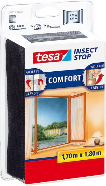 MOSQUITERA VENTANA 1,7X1,8 55915 NEG.